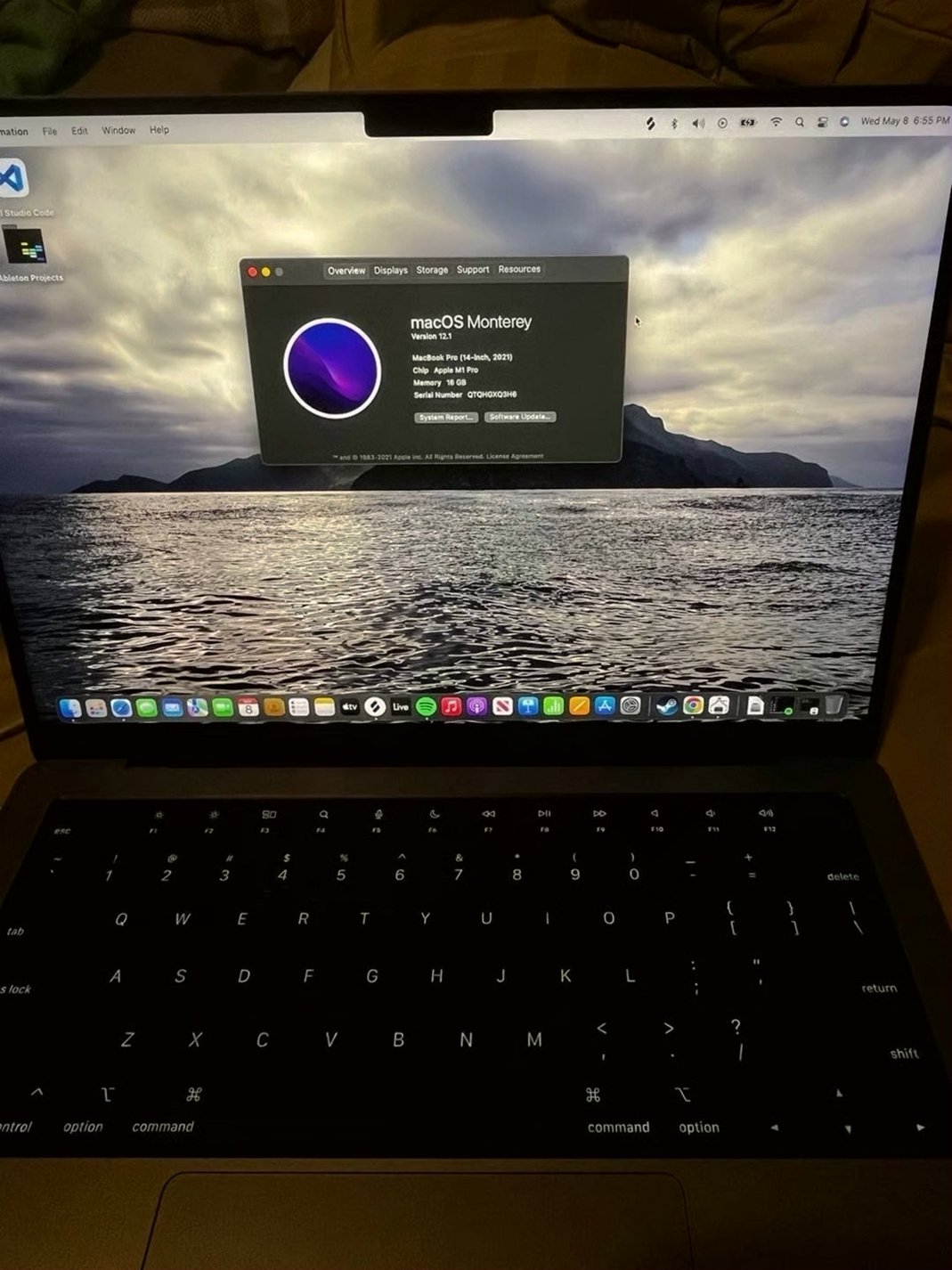 Apple MacBook Pro M1 14 inch 500GB Silver Unlocked - Used