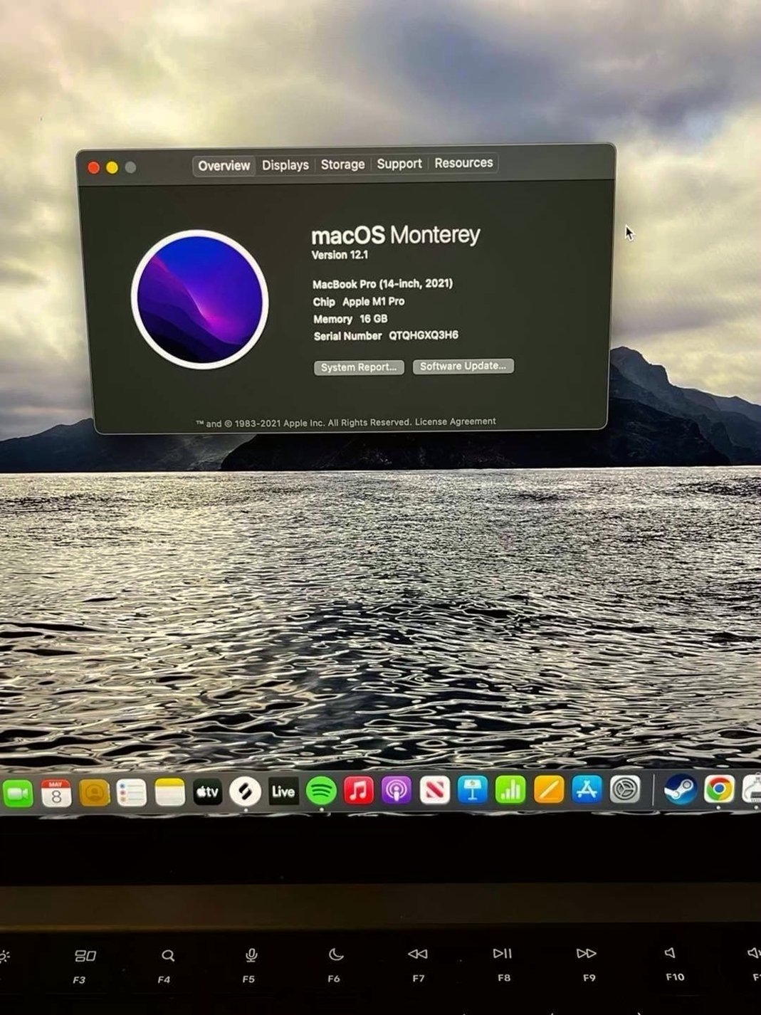 Apple MacBook Pro M1 14 inch 500GB Silver Unlocked - Used image 3
