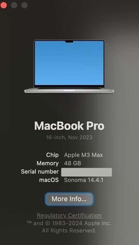 Apple MacBook Pro 16” M3 Max 1TB SSD Silver Unlocked - Used image 5