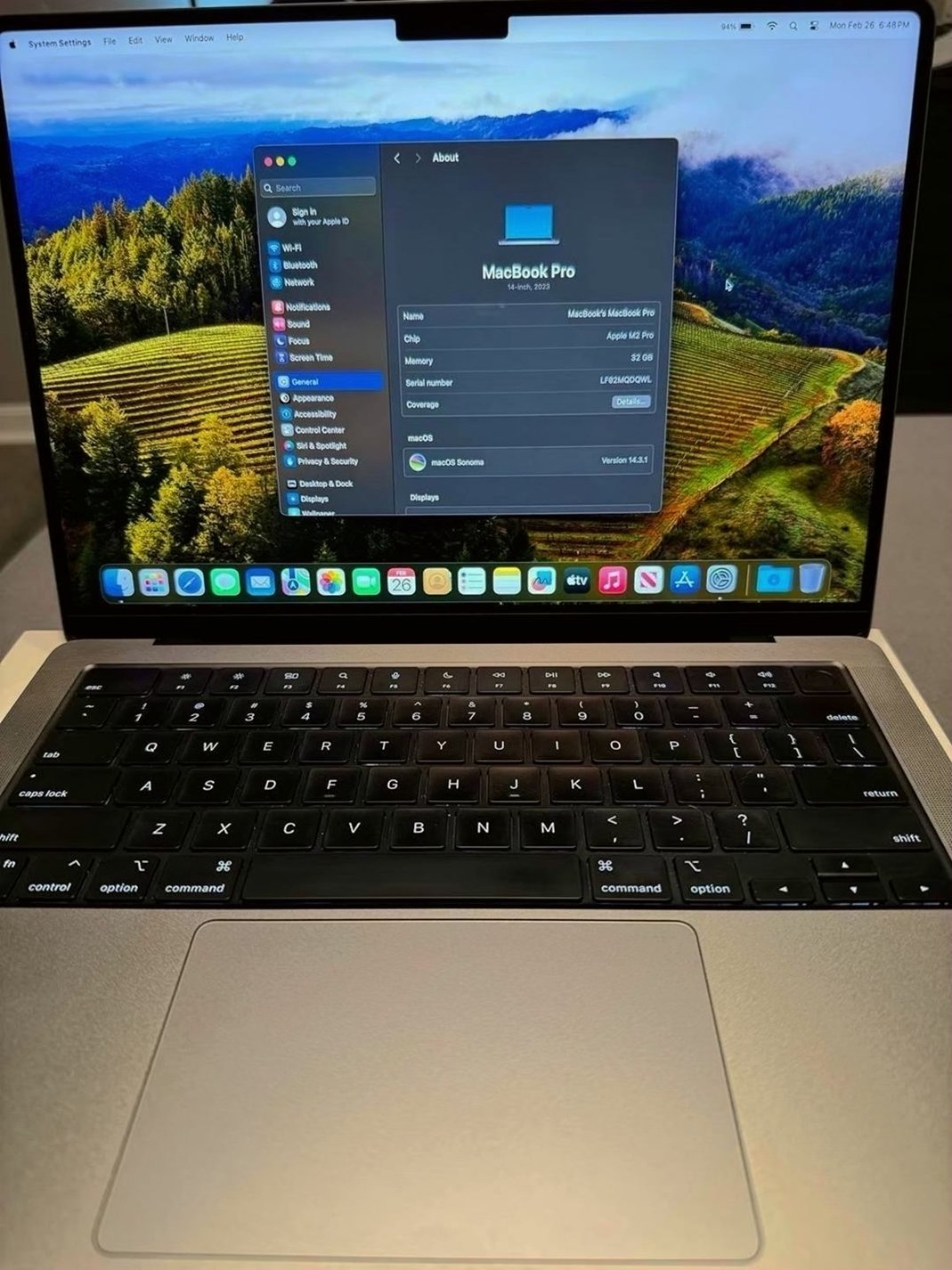 Apple MacBook Pro 14” M2 Pro 32GB 1TB SSD Space Gray - Used