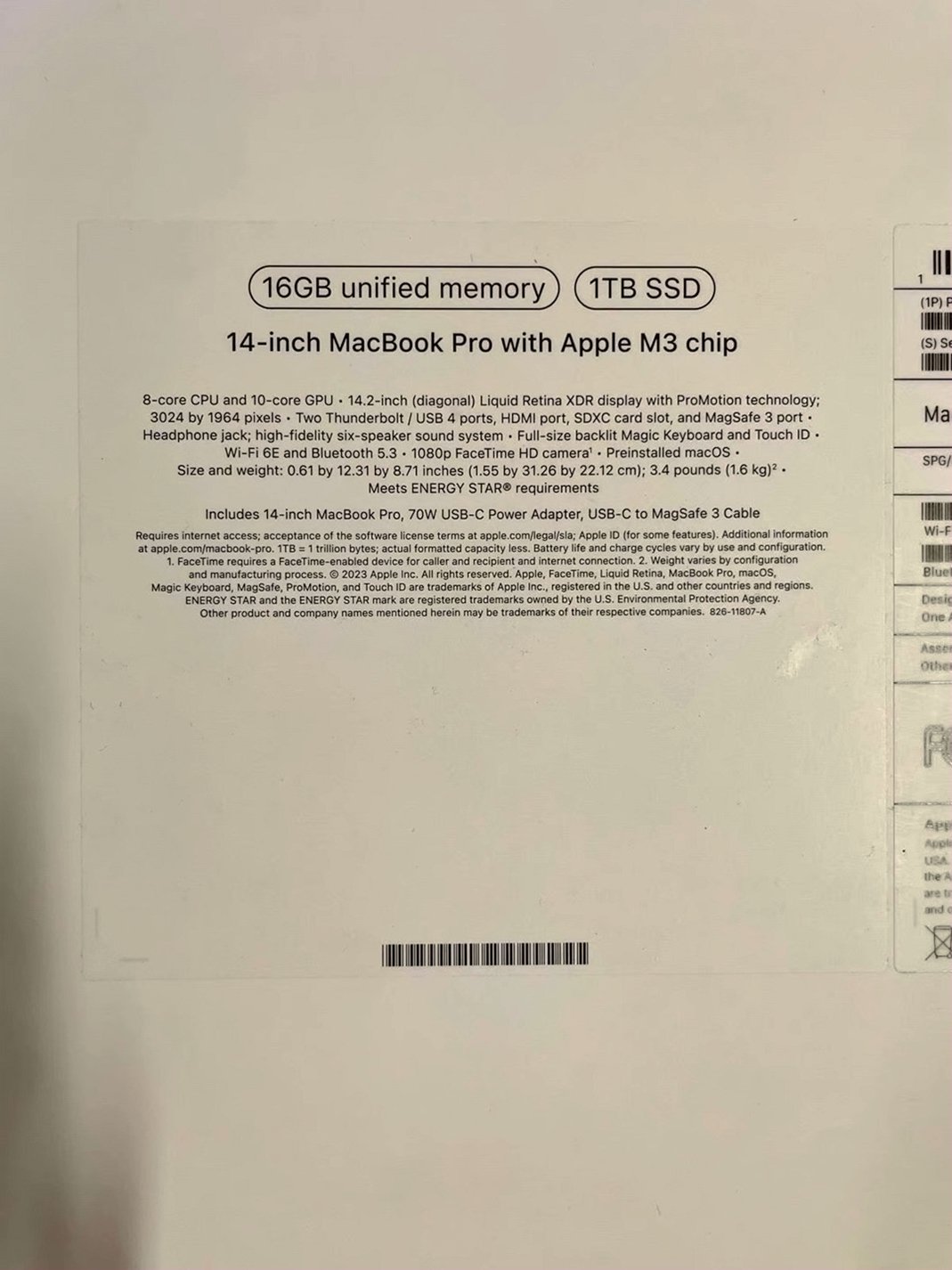 Apple MacBook Pro 14-inch 1TB SSD Space Gray Used image 4