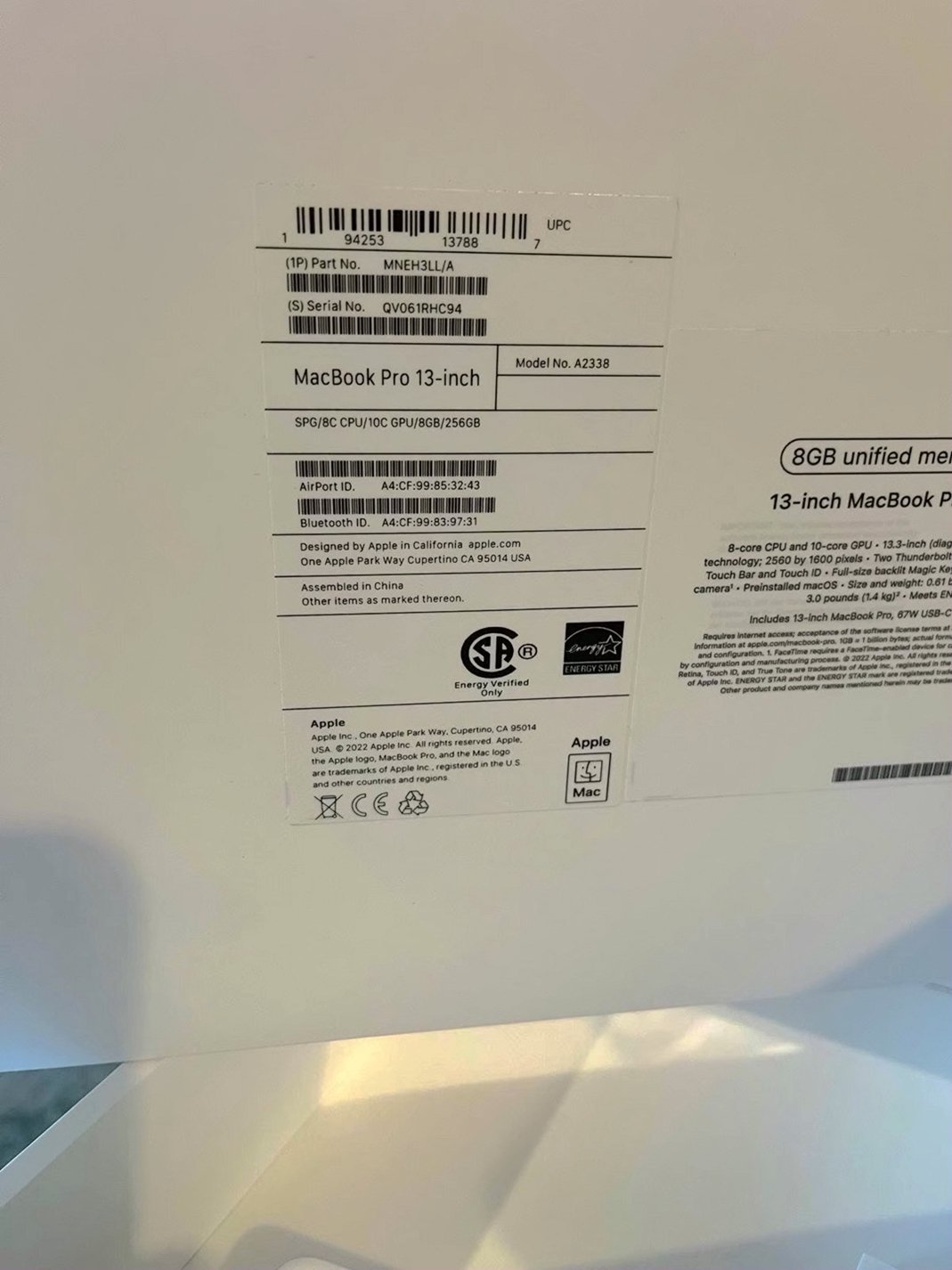 Apple MacBook Pro 7Y66 256GB Space Gray Used image 3