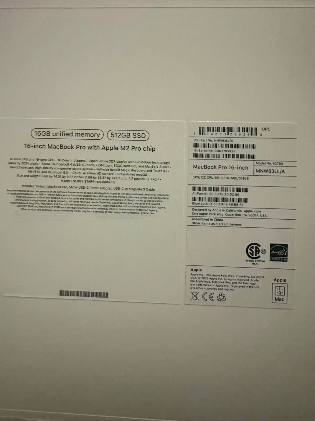 Apple MacBook Pro 16inch 512GB Space Gray - Used image 2
