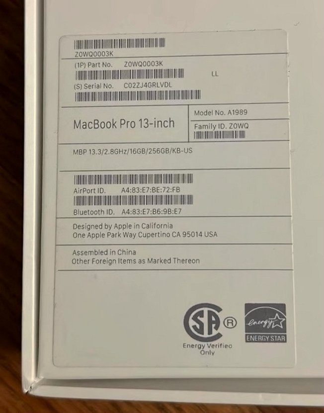 Apple MacBook Pro 2019 i7 256GB 13.3 Silver Unlocked - Used image 3