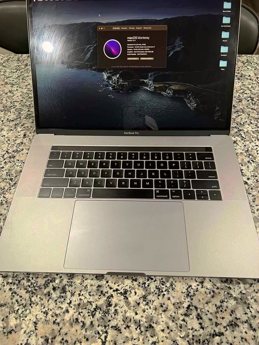 Apple MacBook Pro 15” 256GB Space Gray Unlocked - Used image 2