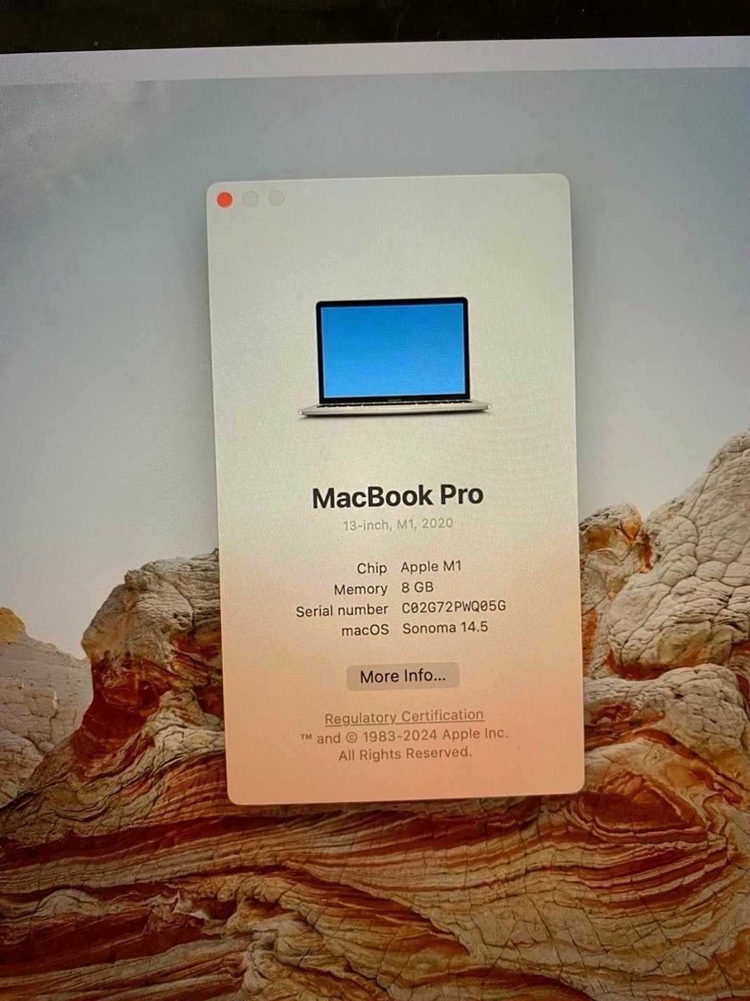 Apple MacBook Pro M1 2020 256GB SSD - Used image 4