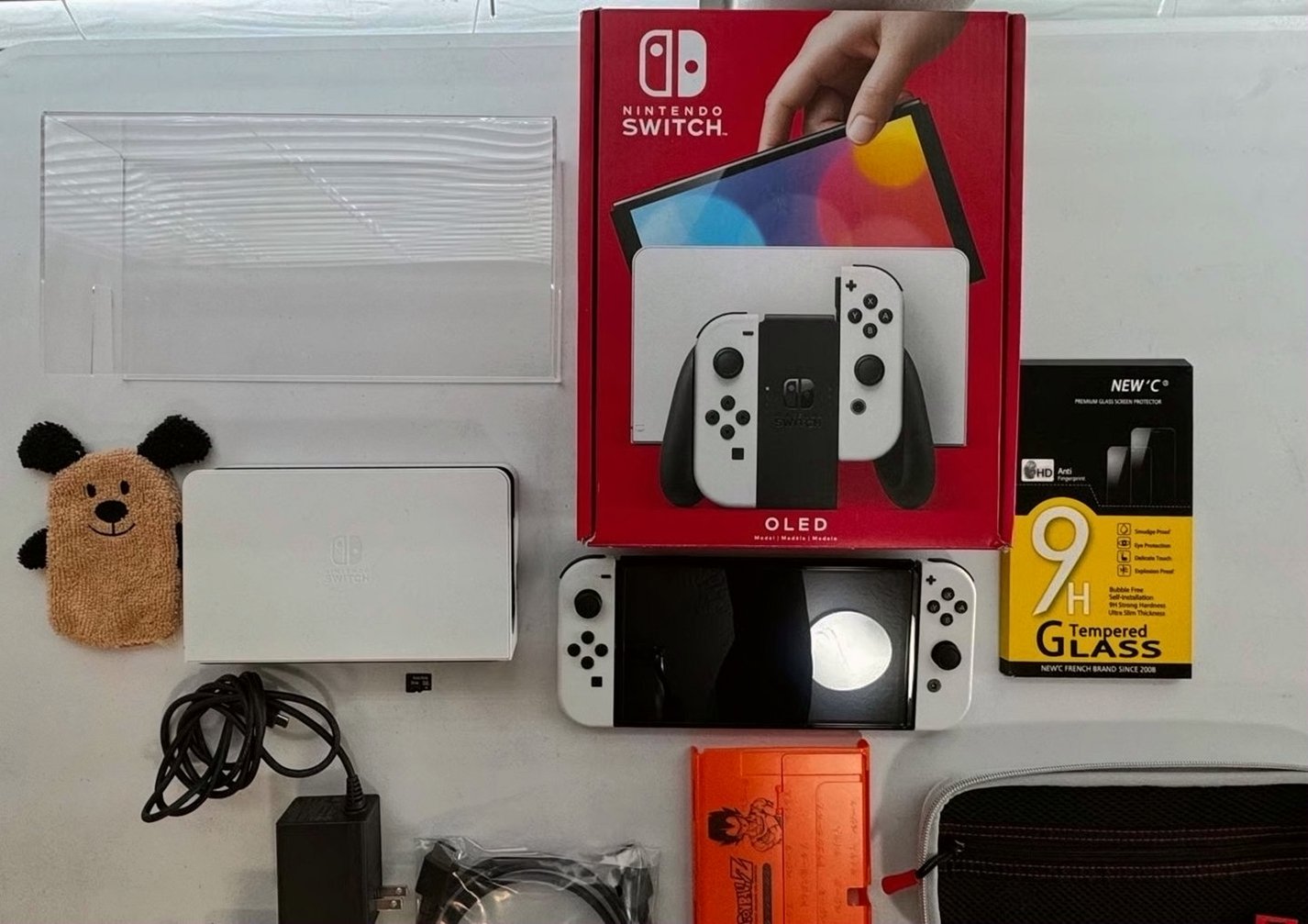Nintendo Switch OLED Bundle Set with 3 Games and Accessories - Used image 2