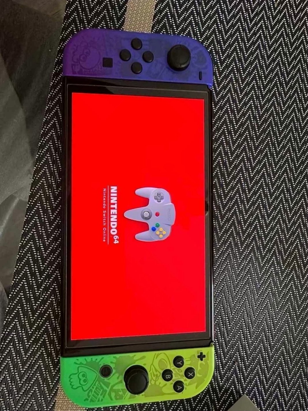 Nintendo Switch OLED Splatoon 256GB Grey Used image 4
