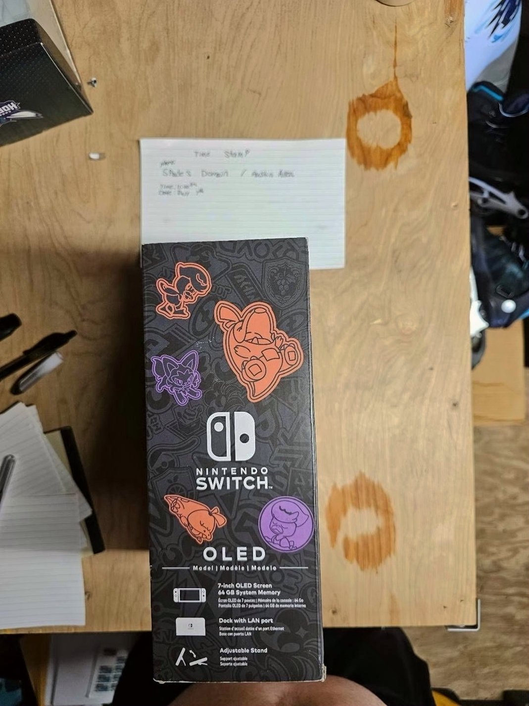 Nintendo Switch OLED Pokemon Scarlett & Violett Edition 6W61 - Used image 3