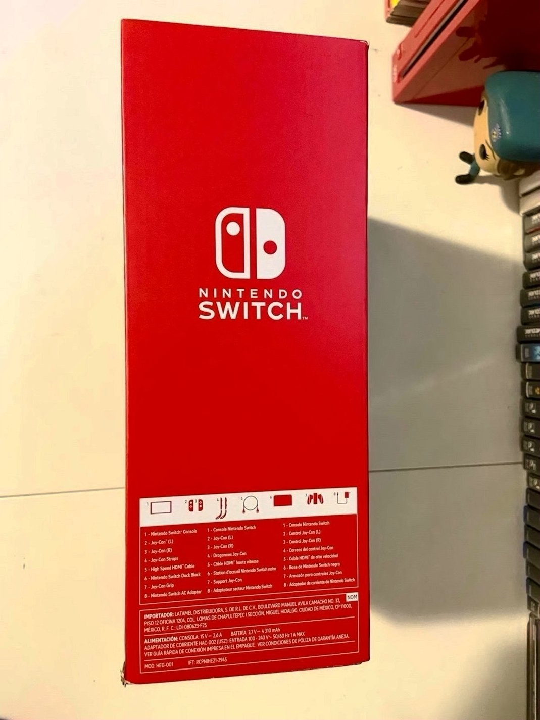 Nintendo Switch OLED Mario Red Edition US Version Unlocked - Used image 3
