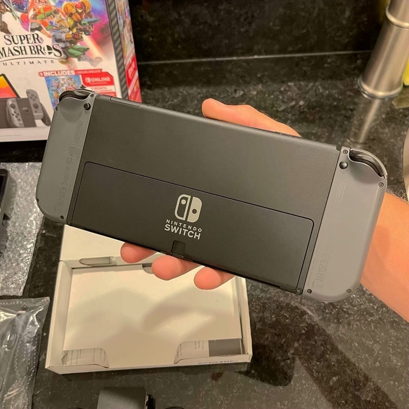 Nintendo Switch OLED Model 64GB Gray - Used image 5