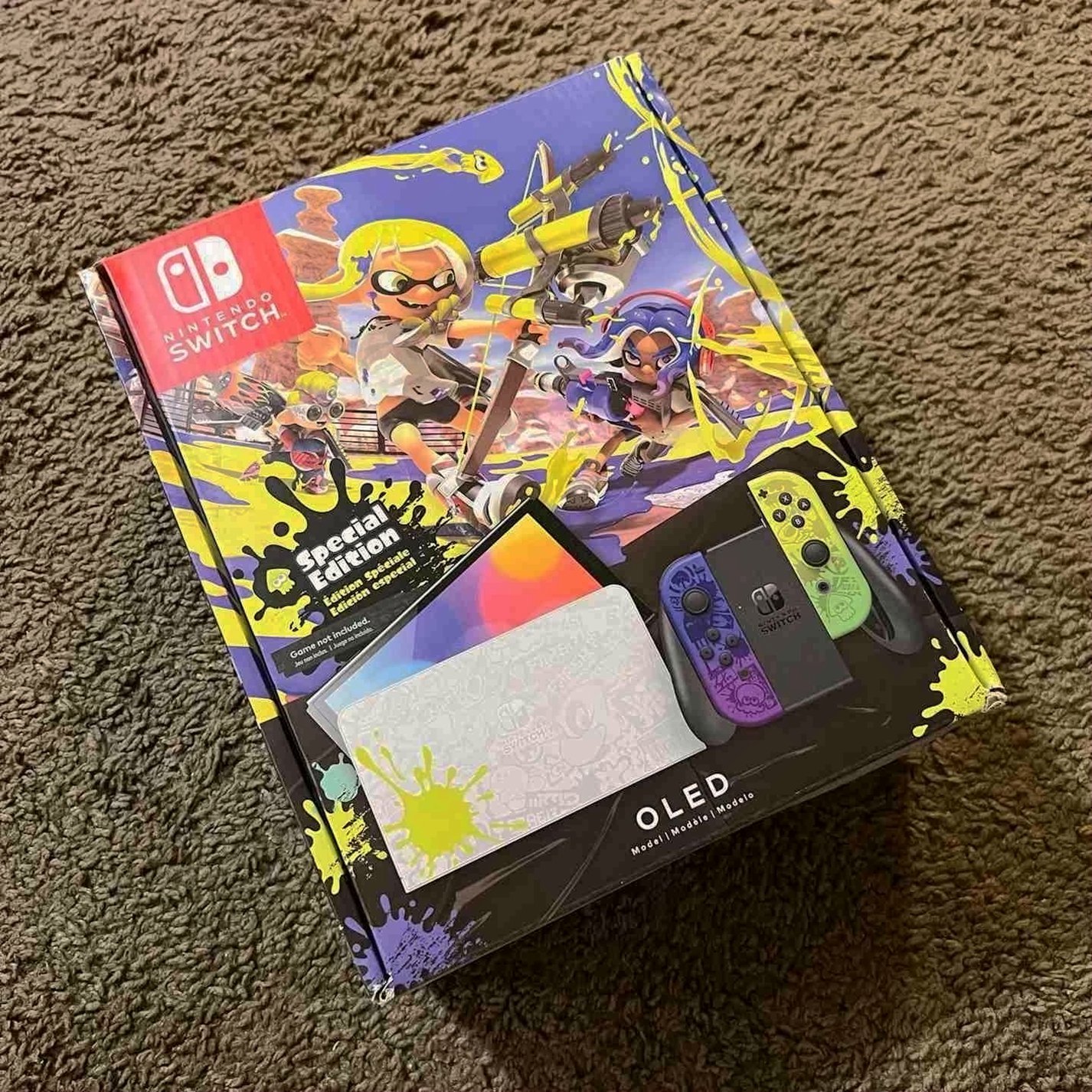 Nintendo Switch OLED Splatoon 3 Special Edition 64GB Multicolor Unlocked - Used