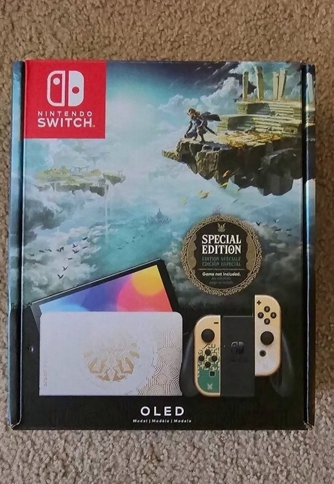 Nintendo Switch OLED The Legend of Zelda Tears of the Kingdom Console Used