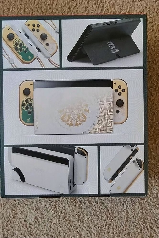 Nintendo Switch OLED The Legend of Zelda Tears of the Kingdom Console Used image 2