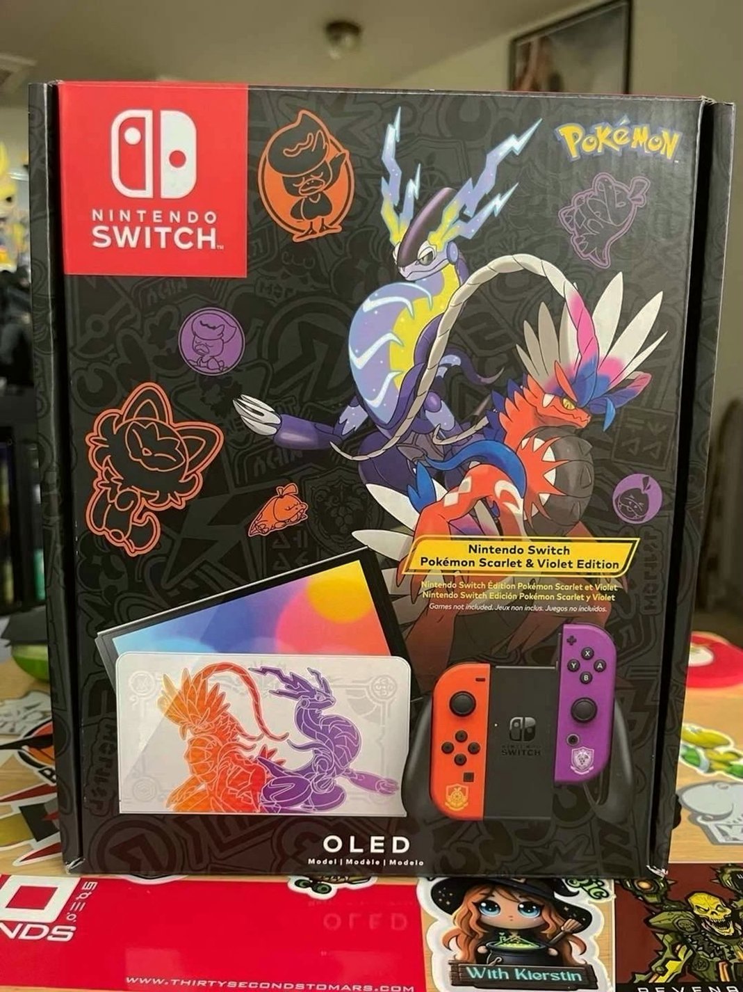 Nintendo Switch OLED Pokémon Scarlet & Violet Edition 256GB Micro SD - Used