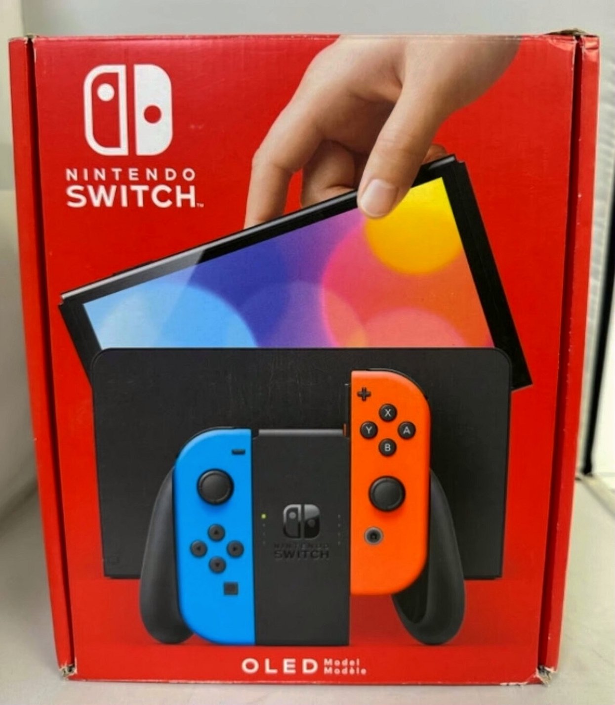 Nintendo Switch OLED Model 64GB Neon Red & Neon Blue Unlocked - Used