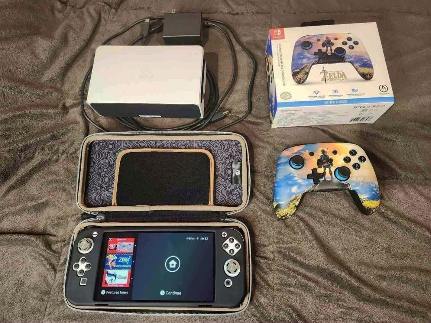 Nintendo Switch OLED Zelda Bundle - Used