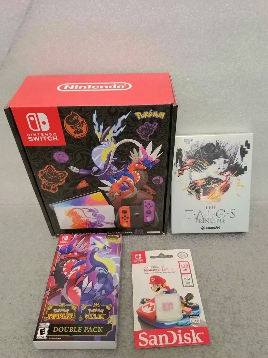 Nintendo Switch OLED Pokemon Scarlet & Violet Special Edition 64GB Used