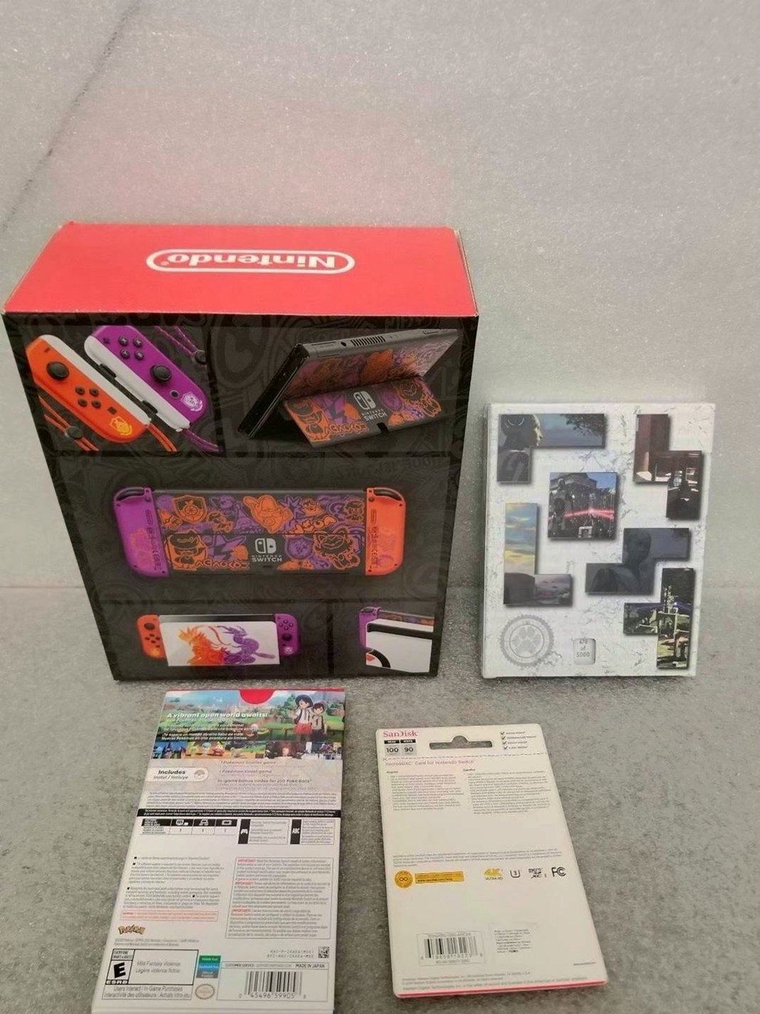 Nintendo Switch OLED Pokemon Scarlet & Violet Special Edition 64GB Used image 2