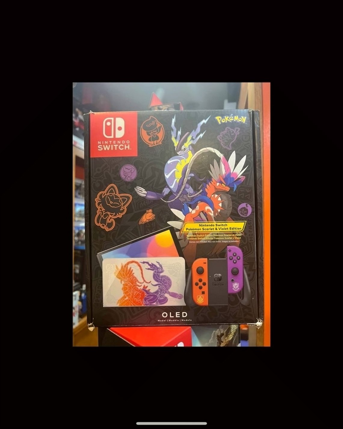 Nintendo Switch OLED Scarlet and Violet Edition - Used