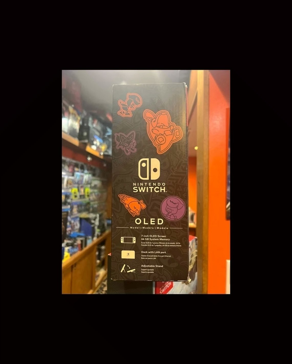 Nintendo Switch OLED Scarlet and Violet Edition - Used image 2