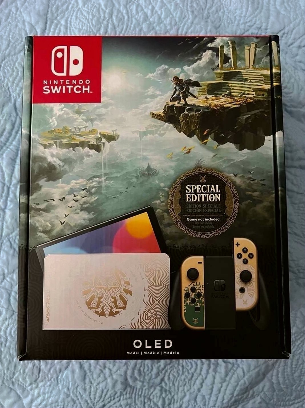 Nintendo Zelda TOTK Switch OLED Console CIB - Used