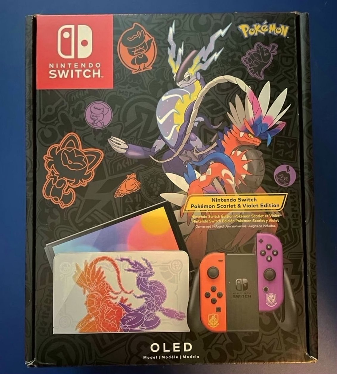 Nintendo New Switch OLED Pokemon Scarlet & Violet Special Edition - Used