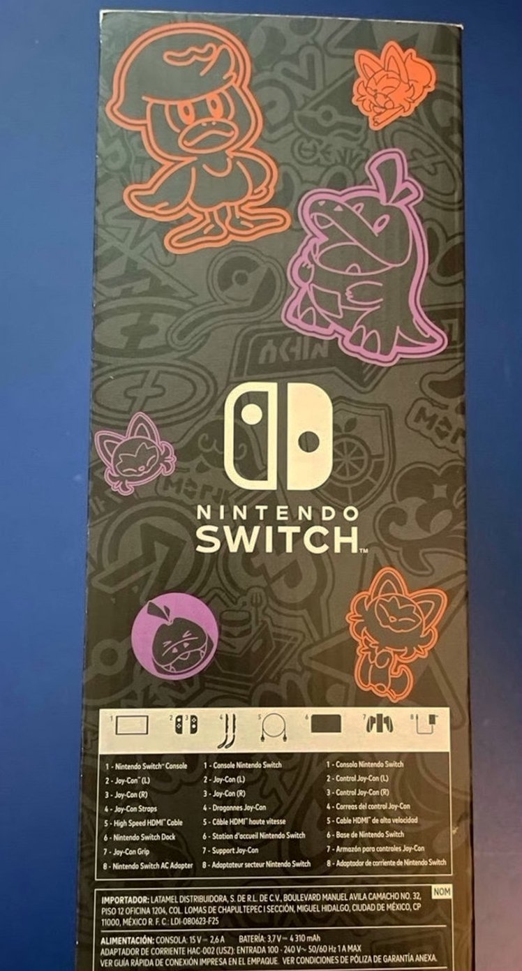 Nintendo New Switch OLED Pokemon Scarlet & Violet Special Edition - Used image 2
