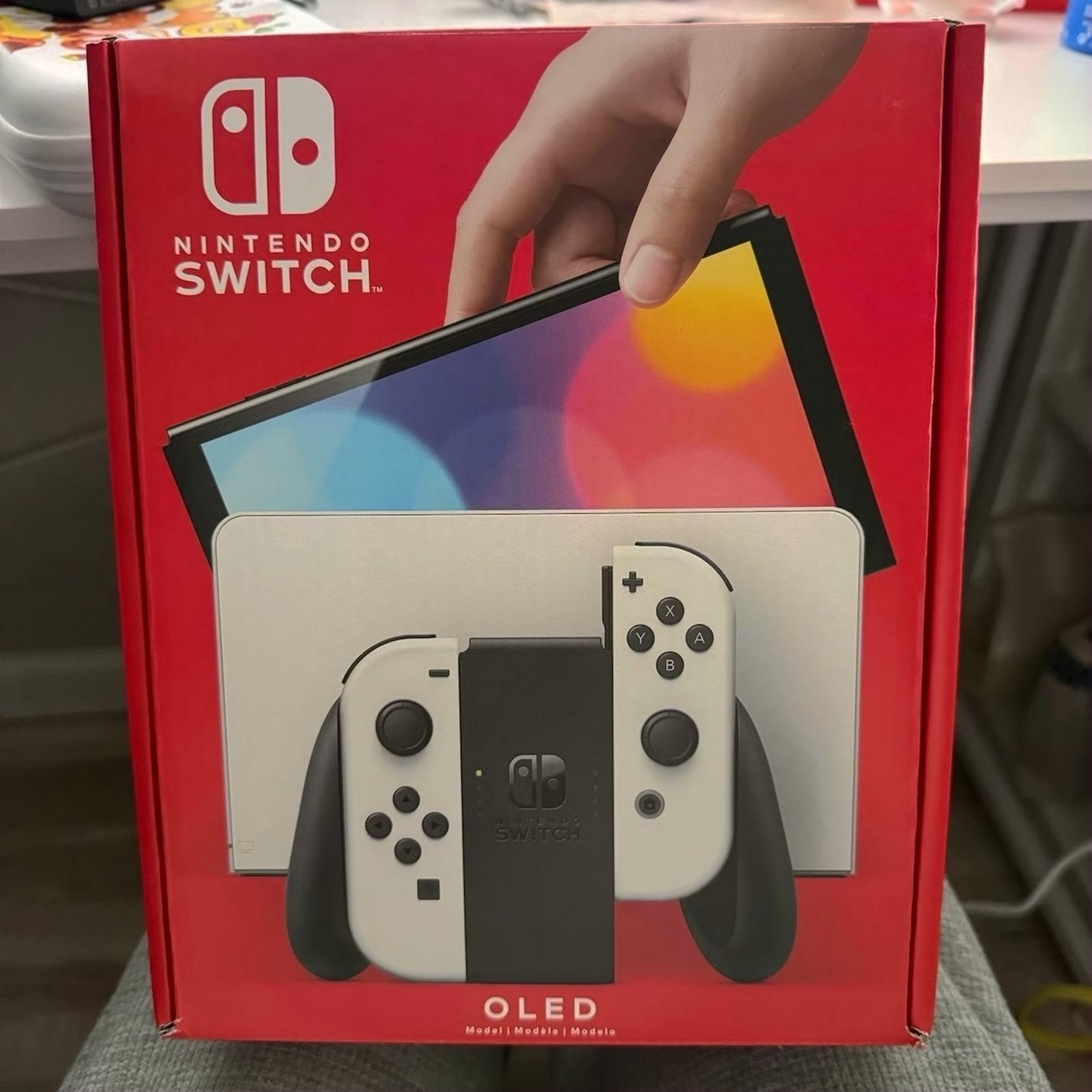 Nintendo Switch OLED White Joy-Cons Unlocked - Used