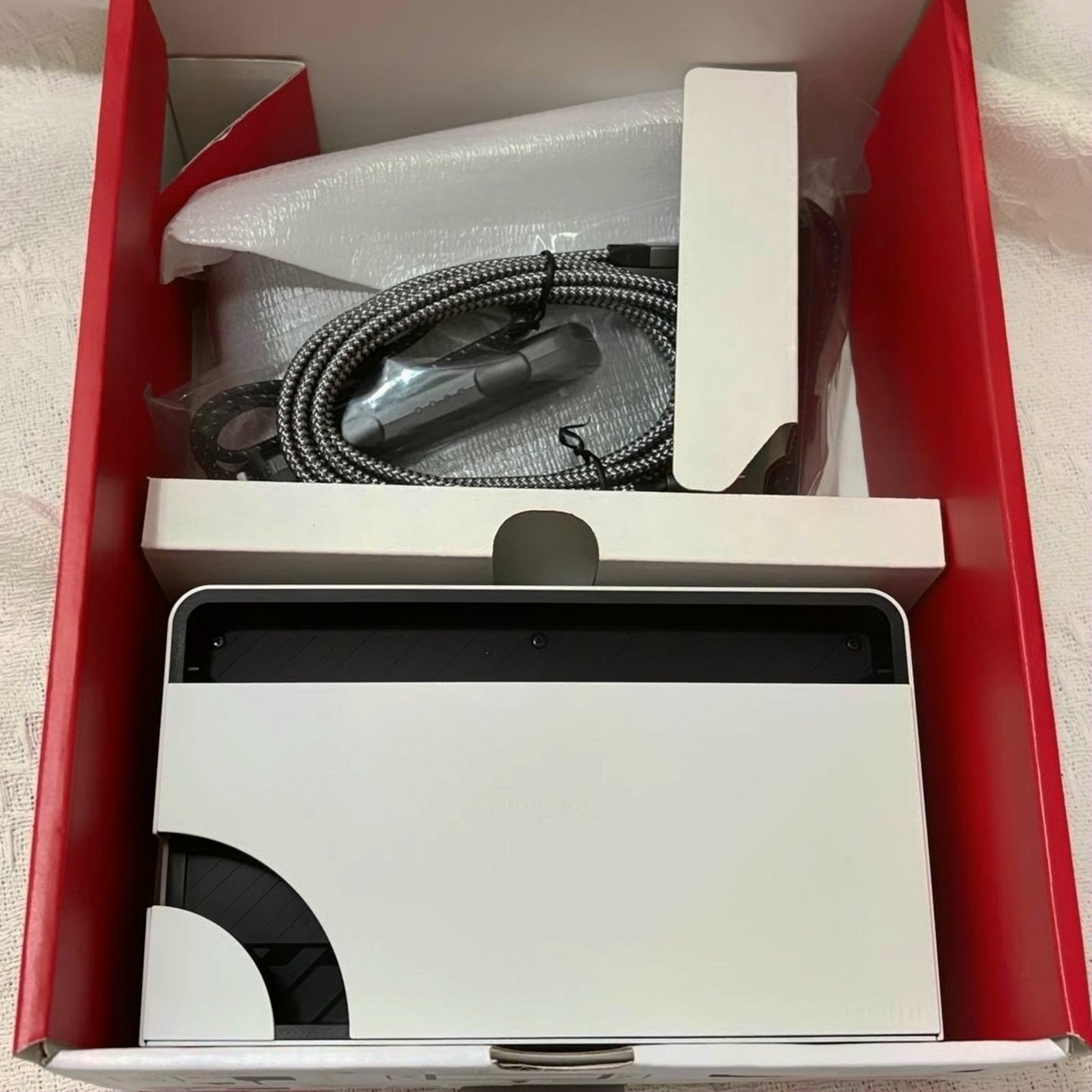 Nintendo Switch OLED White 1B62 - Used image 2