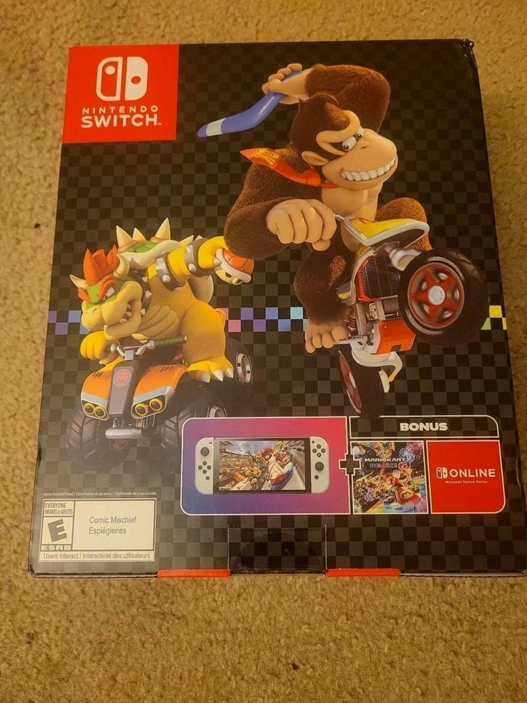 Nintendo Switch OLED Mario Kart Edition Unlocked - Used image 2