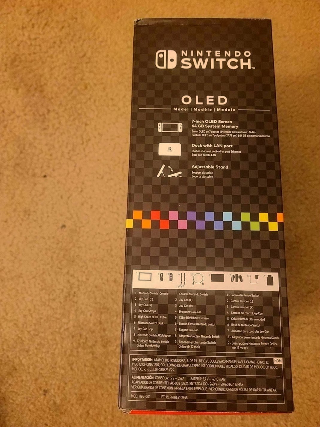 Nintendo Switch OLED Mario Kart Edition Unlocked - Used image 3
