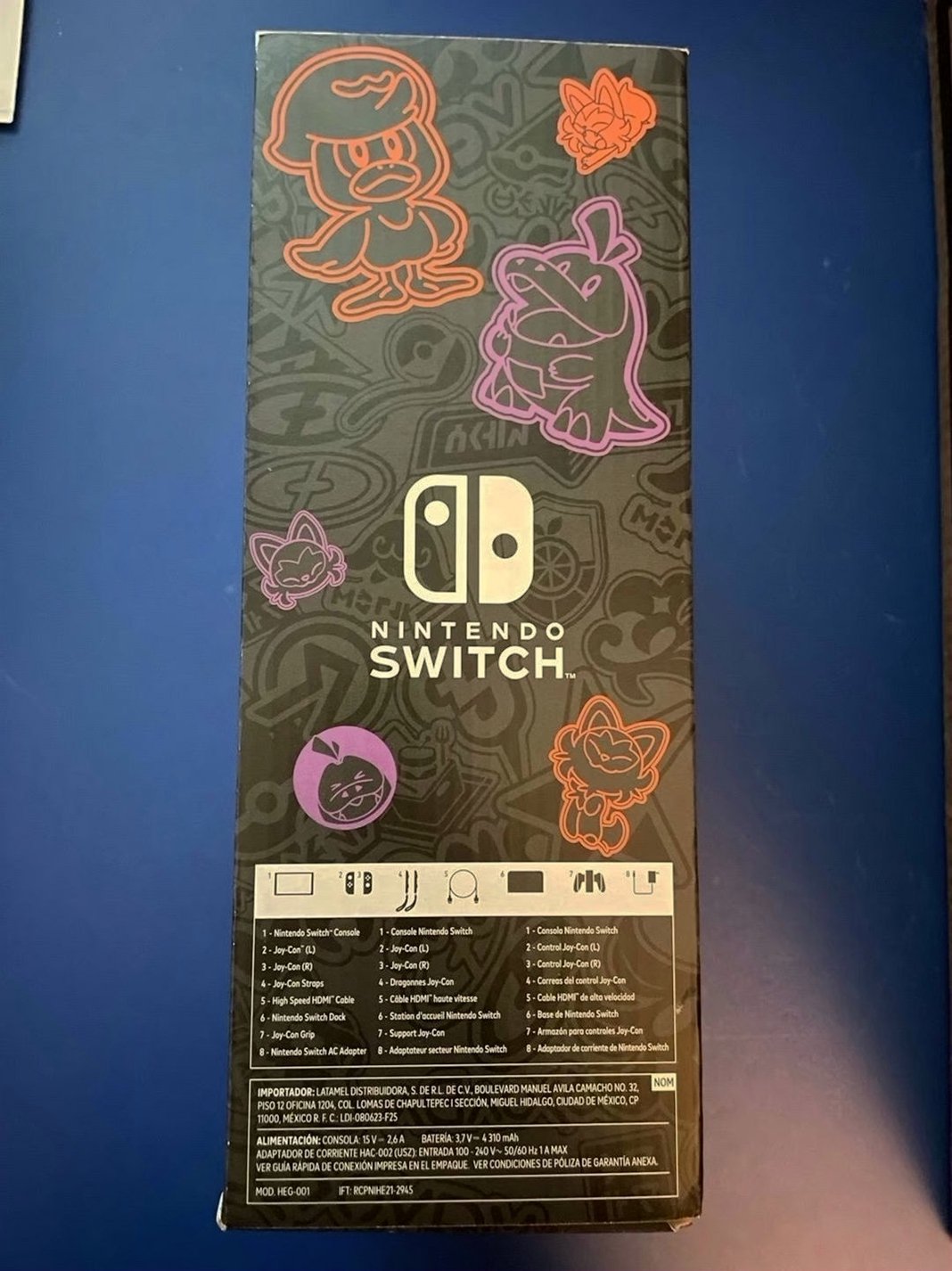 Nintendo Switch OLED Pokemon Scarlet & Violet Special Edition 64GB Multicolor - Used image 2