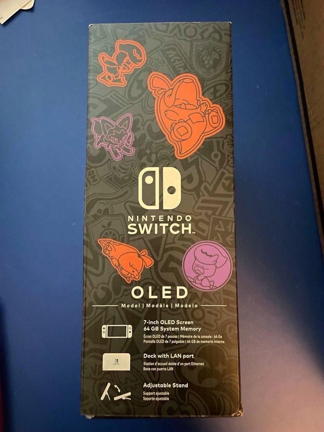 Nintendo Switch OLED Pokemon Scarlet & Violet Special Edition 64GB Multicolor - Used image 4