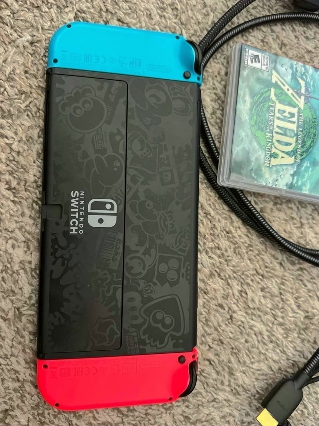 Nintendo Switch OLED Splatoon 3 Edition Unlocked - Used image 2