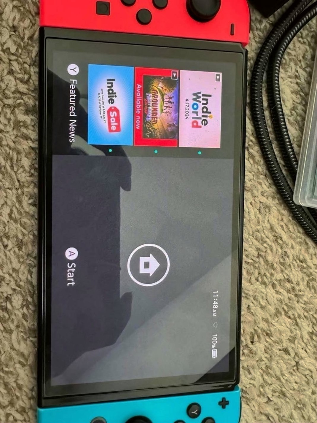 Nintendo Switch OLED Splatoon 3 Edition Unlocked - Used image 5