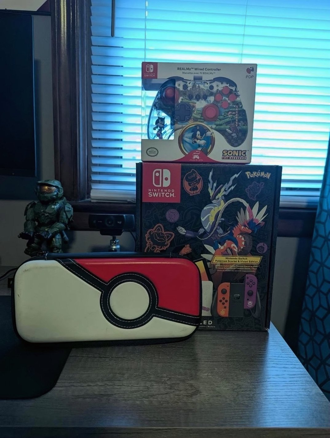 Nintendo Pokemon Scarlet and Violet Switch OLED Bundle Unlocked - Used