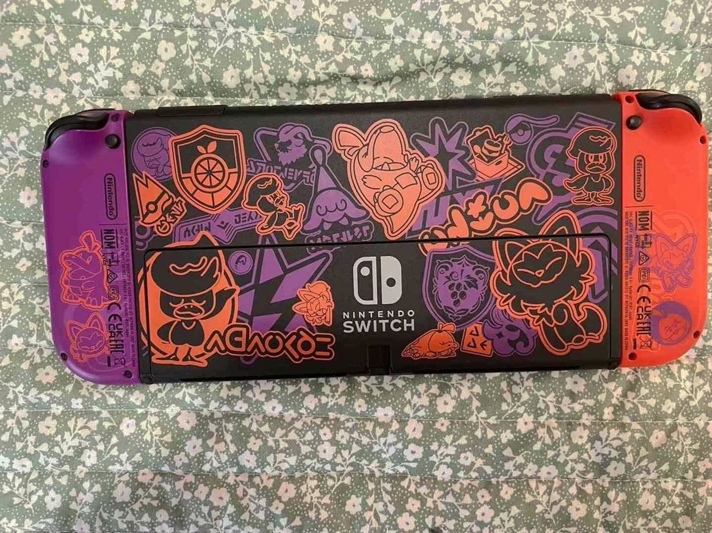 Nintendo Switch OLED Model Scarlet & Violet Used image 2