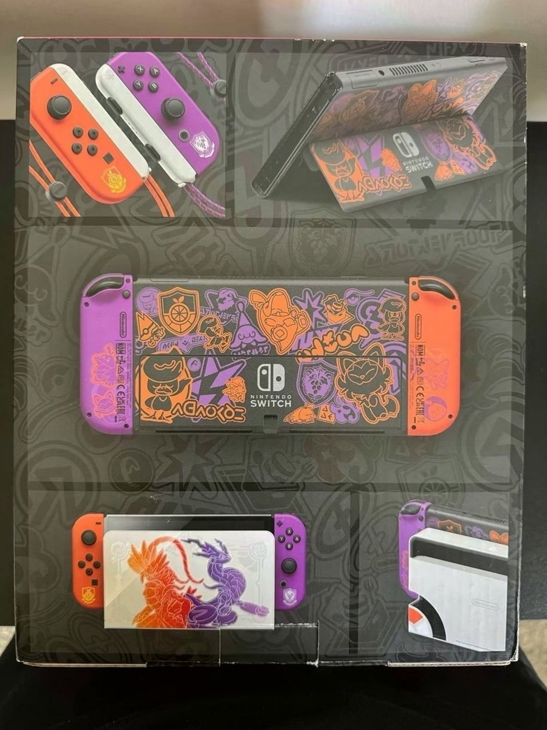 Nintendo Switch OLED Scarlet and Violet Edition Used image 2