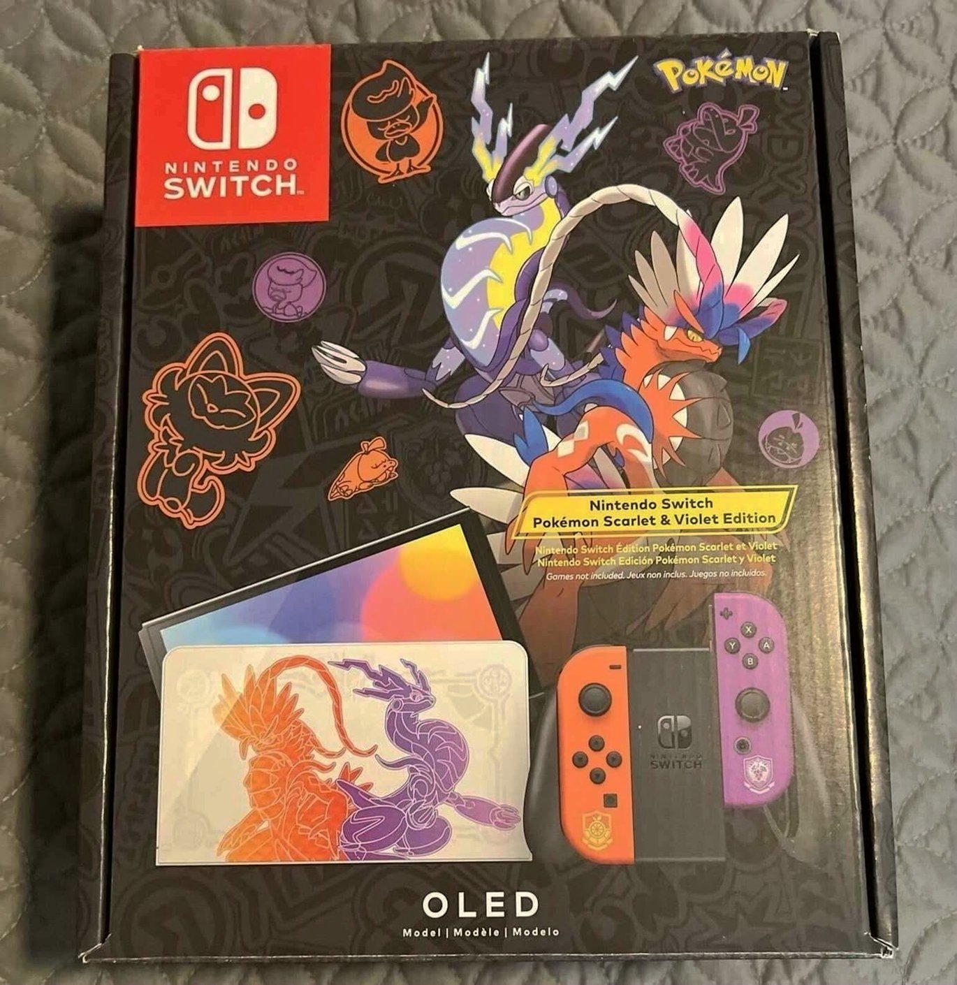 Nintendo Switch OLED Pokemon Scarlet and Violet Edition Console - Used image 2