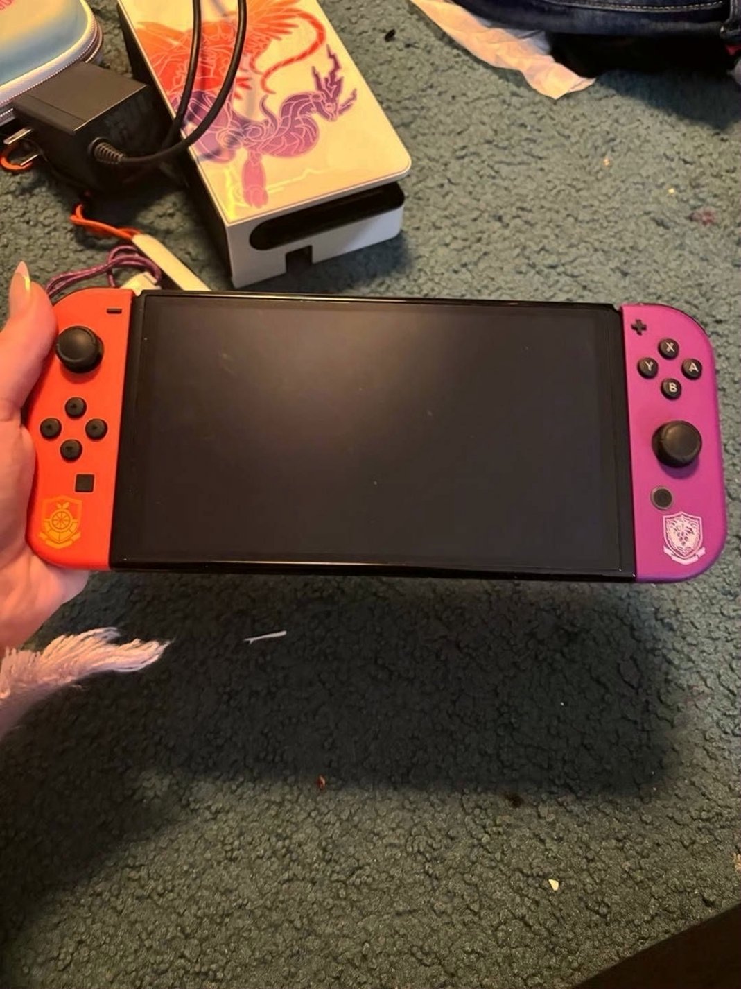 Nintendo Pokemon OLED Switch 128GB Limited Edition - Used image 2