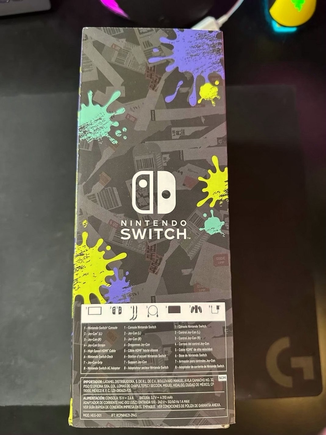 Nintendo Switch OLED Splatoon 3 Edition - Used image 2