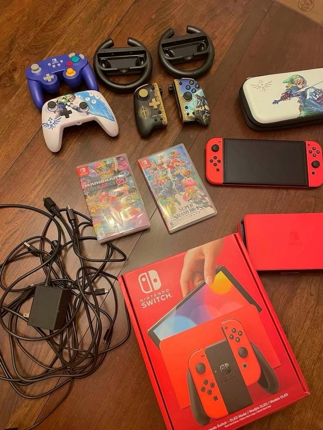 Nintendo Switch OLED Mario Red Edition Bundle 9N97 - Used