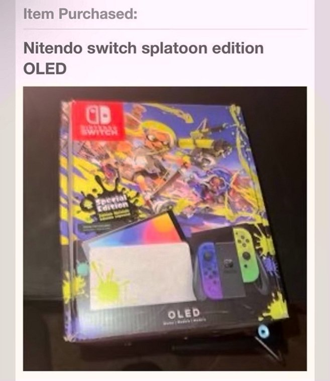 Nintendo Switch OLED Splatoon 3 Edition 64GB White - Used image 5