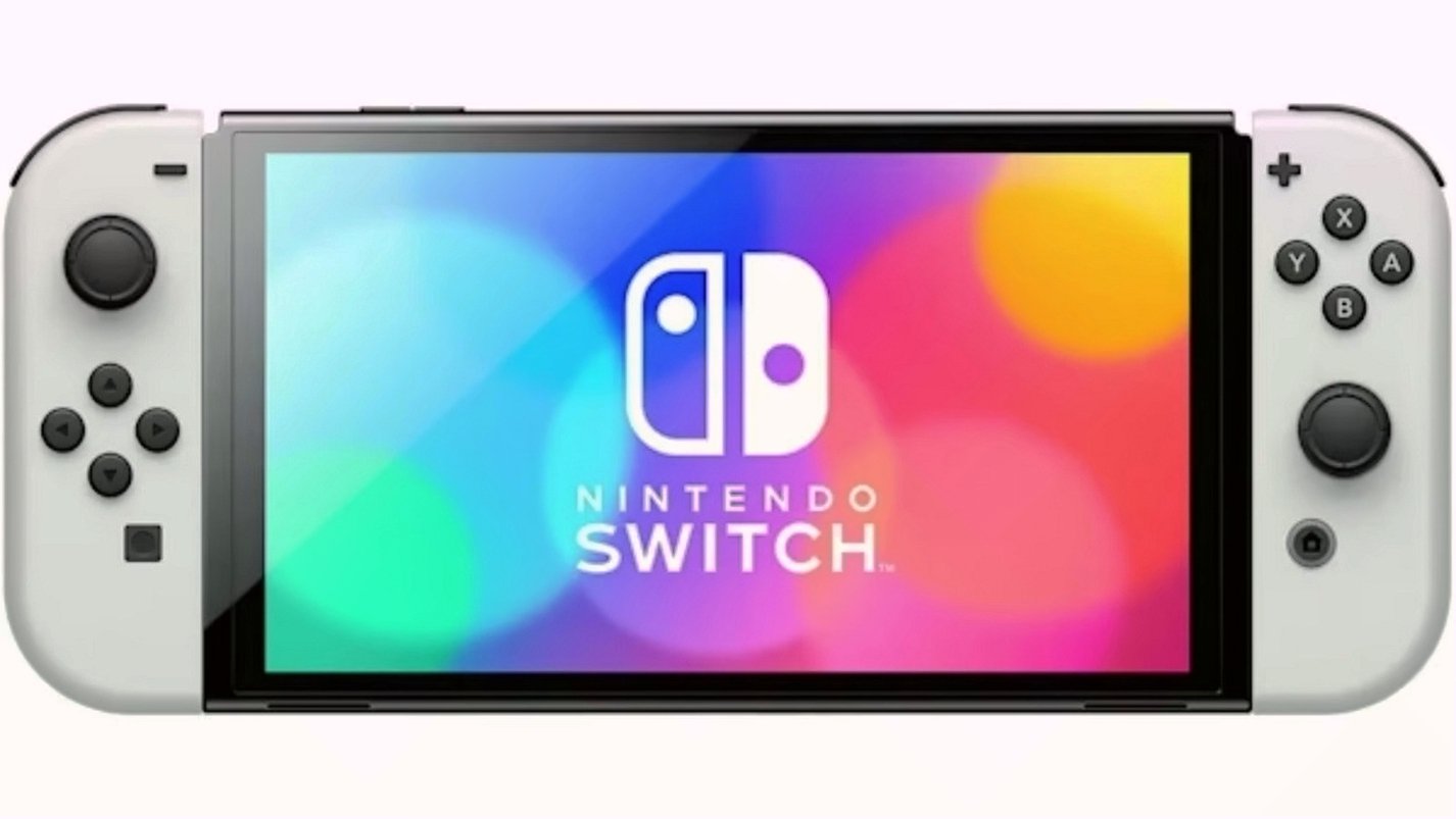 Nintendo Switch OLED Model White Set 8M28 - Used image 2