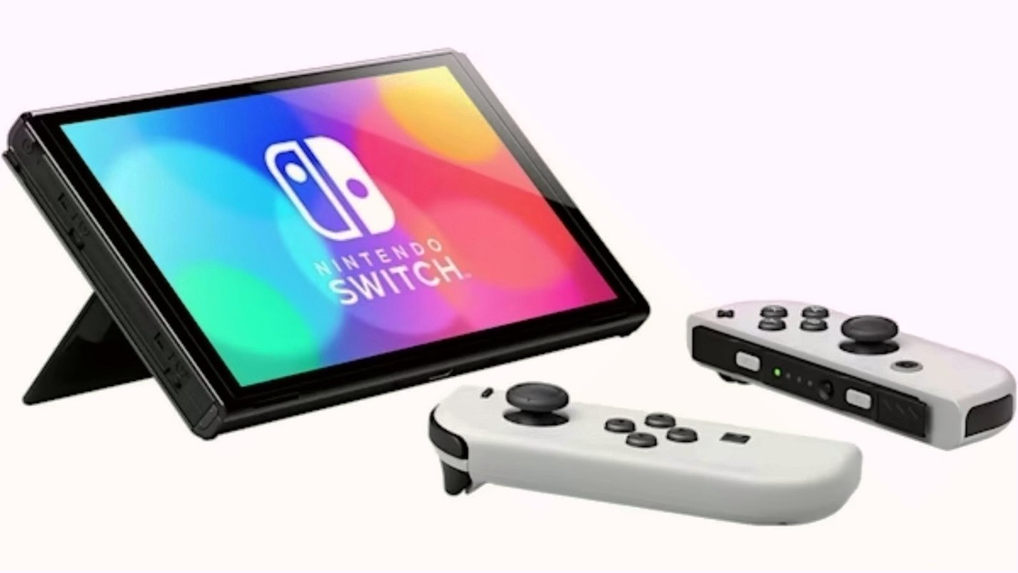 Nintendo Switch OLED Model White Set 8M28 - Used image 5