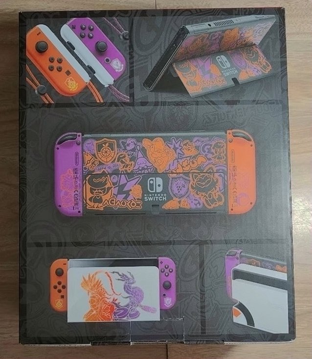 Nintendo Switch OLED Pokémon Scarlet & Violet Edition Console Used image 2