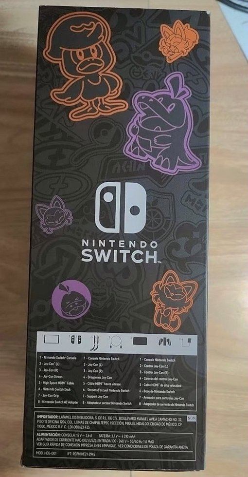 Nintendo Switch OLED Pokémon Scarlet & Violet Edition Console Used image 3