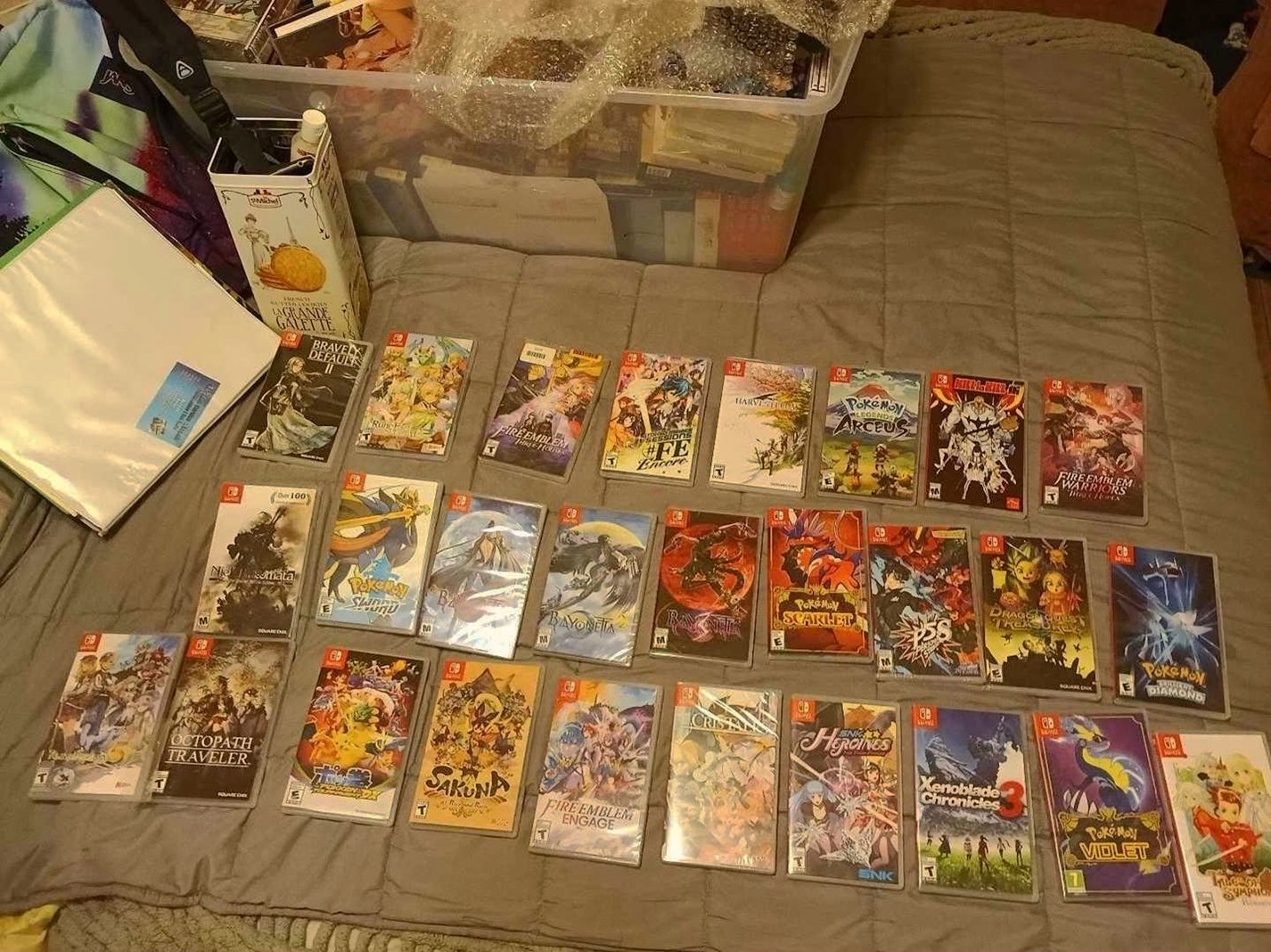 Nintendo Switch OLED Console Unlocked 28 Games Used image 2