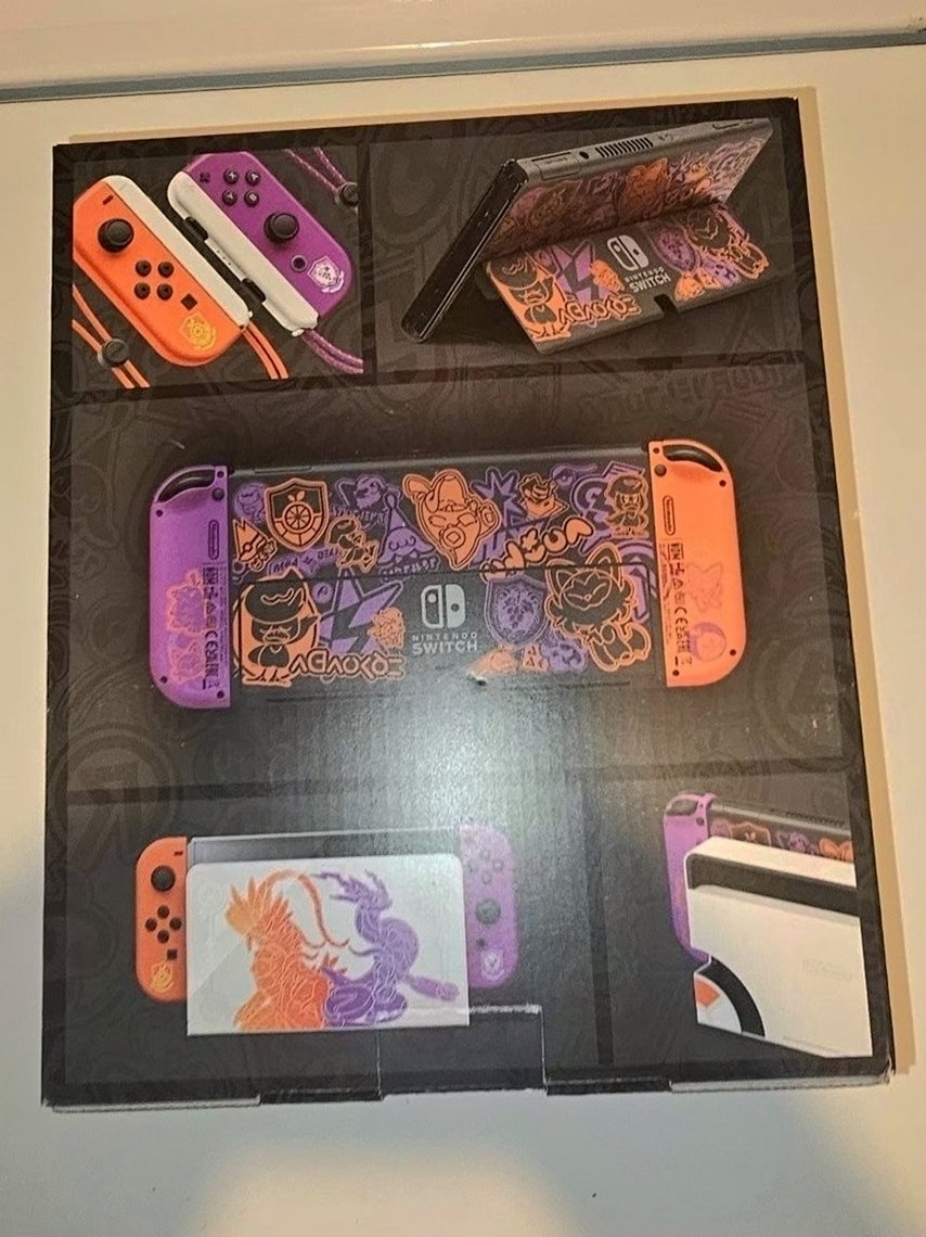 Nintendo Switch OLED Pokemon Scarlet and Violet Unlocked - Used image 2